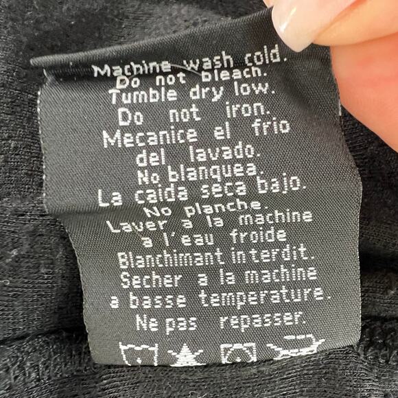 Omni Wool Mens Base Layer Top Black Long Sleeve Crewneck Shirt Thermal Size L - Picture 9 of 9